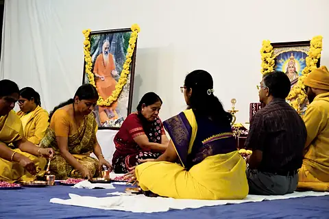 The Saraswati pooja on Vasant Panchami