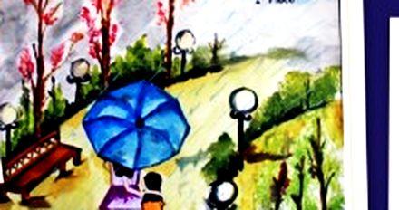Blossom and lamplight