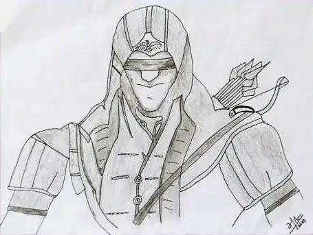 A hooded archer with a bow, in grey
The Crossroads, Issue 10 · August 2023