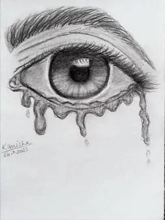 A single eye shedding long drips of tears
The Crossroads, Issue 13 · November–December issue