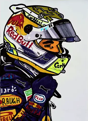 A racing driver in helmet and sponsor-covered suit
The Crossroads, Issue 14 · January–February 2024