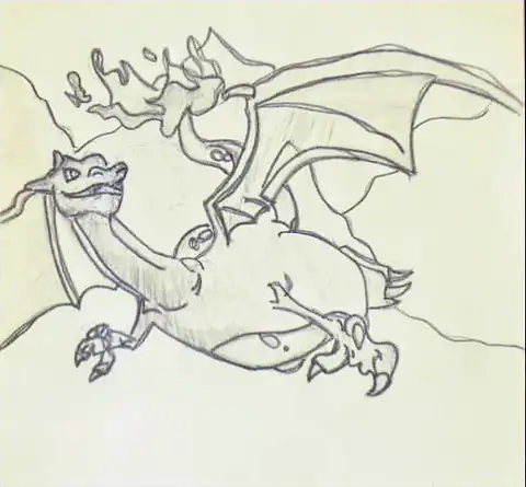 A winged dragon in light outline on cream paper
The Crossroads, Issue 16 · April–May 2024
