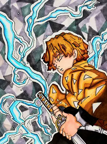 An anime swordsman in orange among blue lightning
The Crossroads, Issue 18 · August 2024