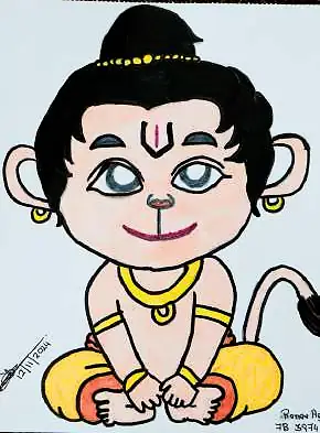 A cheerful child Hanuman sitting cross-legged
The Crossroads, Issue 21 · January 2025