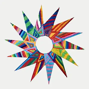 A star of many coloured striped points around a white centre
The Crossroads, Issue 22 · February 2025