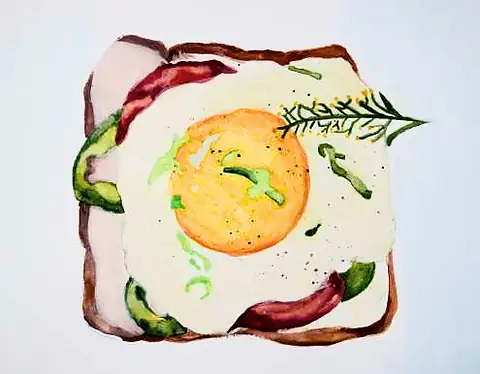 A fried egg on toast with chillies and herbs
The Crossroads, Issue 22 · February 2025