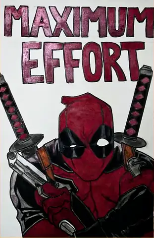 Deadpool with two swords, under the words "Maximum Effort"
The Crossroads, Issue 23 · April 2025