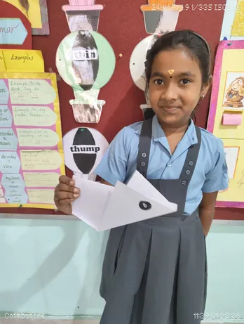 A Grade 3 student with an art-integrated project on Uncle Owl