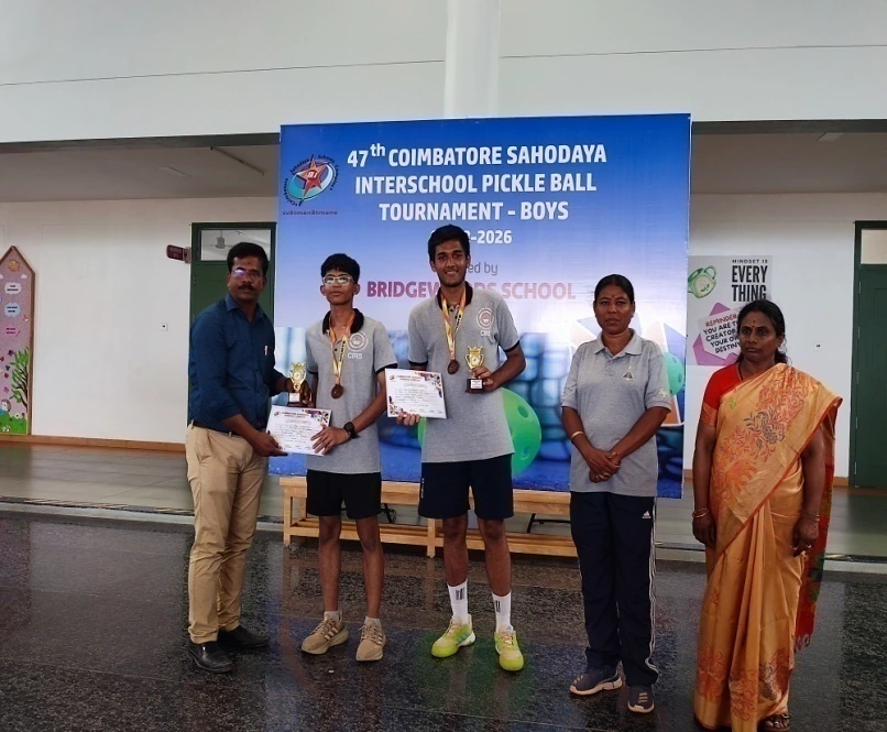 CIRS students at 47th Coimbatore Sahodaya Boys Pickleball Tournament, 8 August 2026