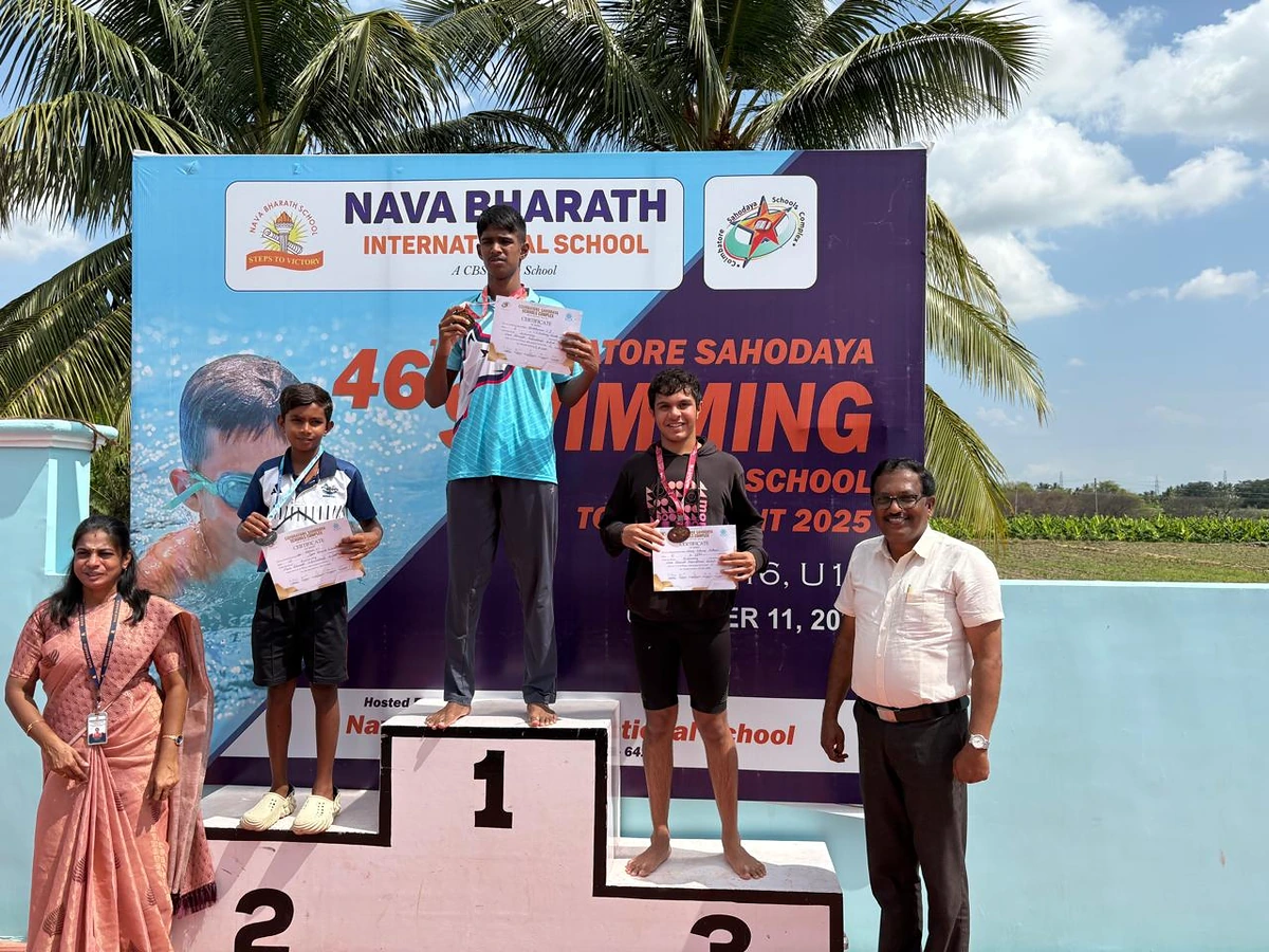 CIRS students at Sahodaya Boys Swimming Competition, 11 October 2025