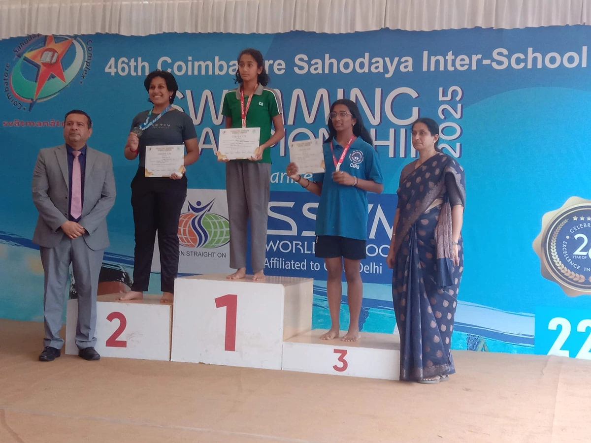 CIRS students at Sahodaya Girls Swimming Competition, 22 November 2025