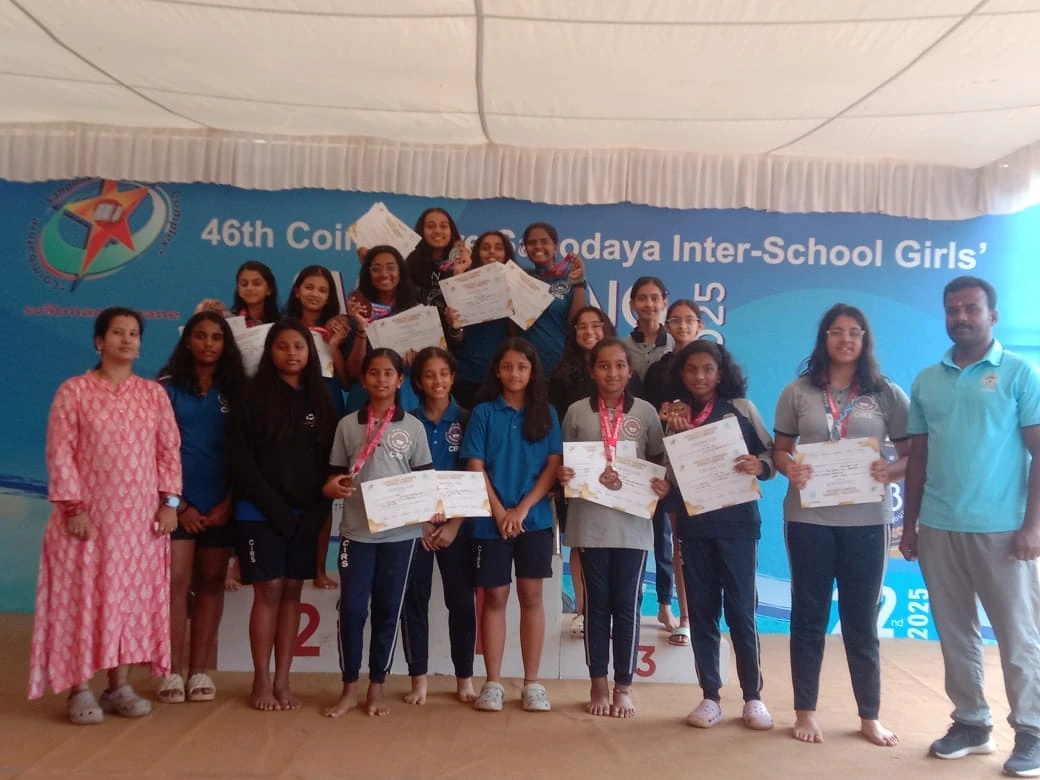 CIRS students at Sahodaya Girls Swimming Competition, 22 November 2025