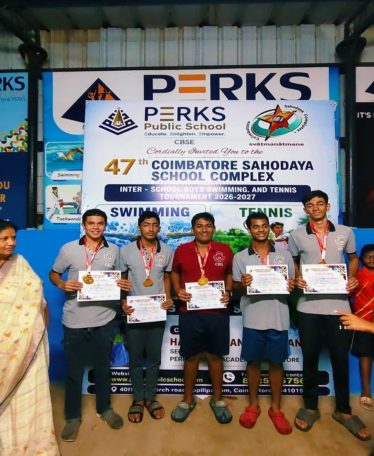 CIRS students at 47th Sahodaya Boys Swimming Competition, 4 September 2026