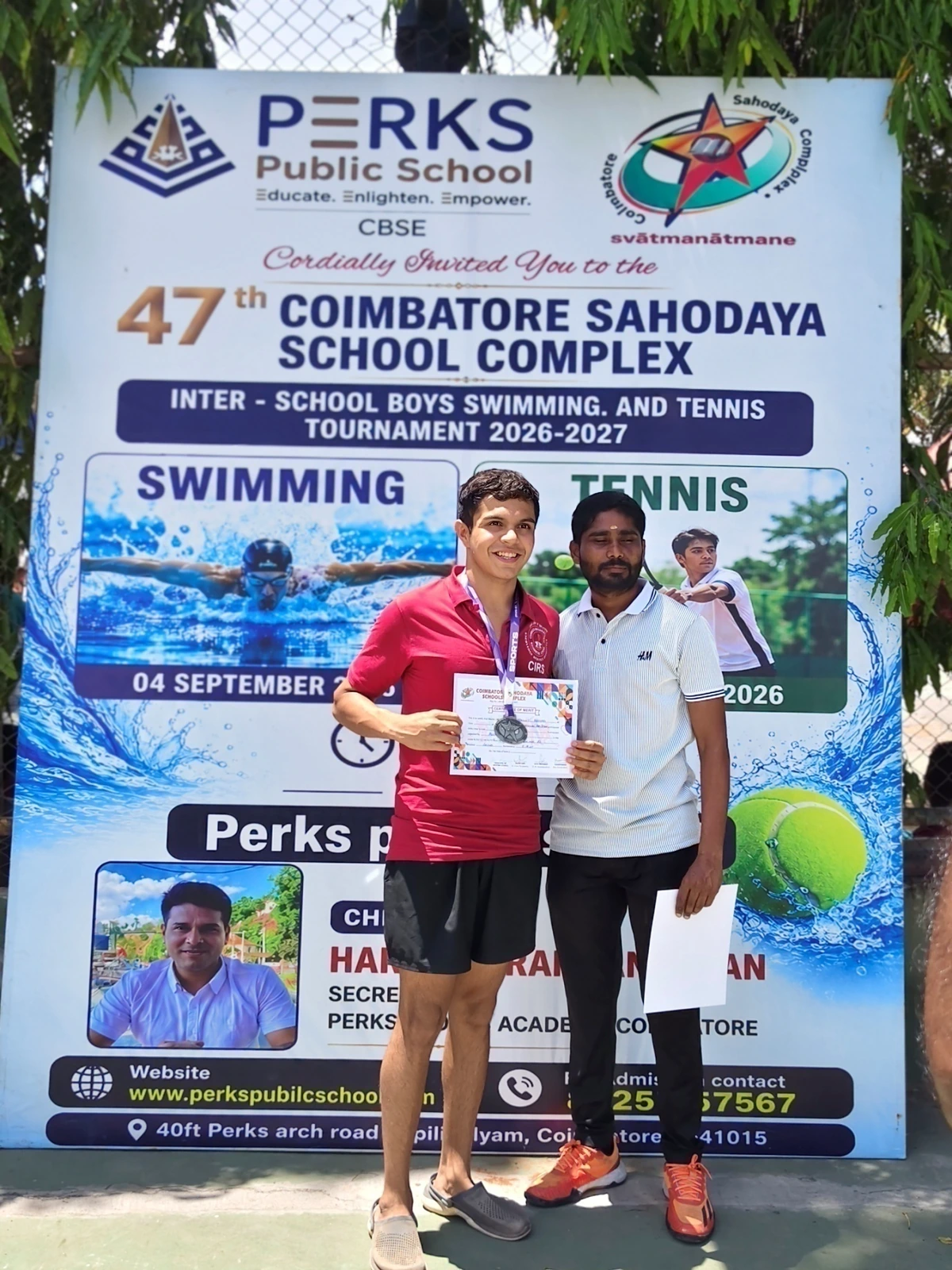 CIRS students at 47th Sahodaya Boys Swimming Competition, 4 September 2026