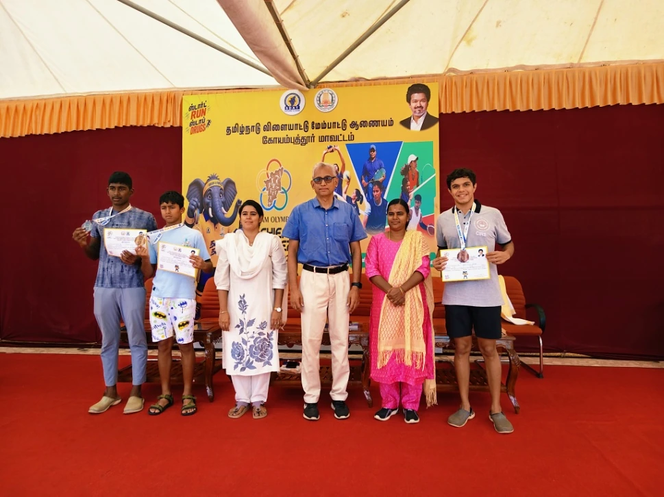 CIRS students at Chief Minister's Trophy Swimming Competition, 2026